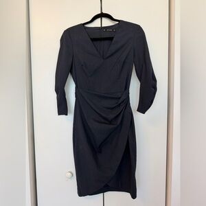 Zara Charcoal Long Sleeve Dress